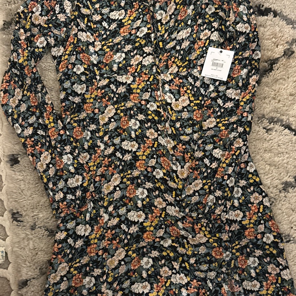 O'Neill Multicolor Floral Long Sleeve Dress